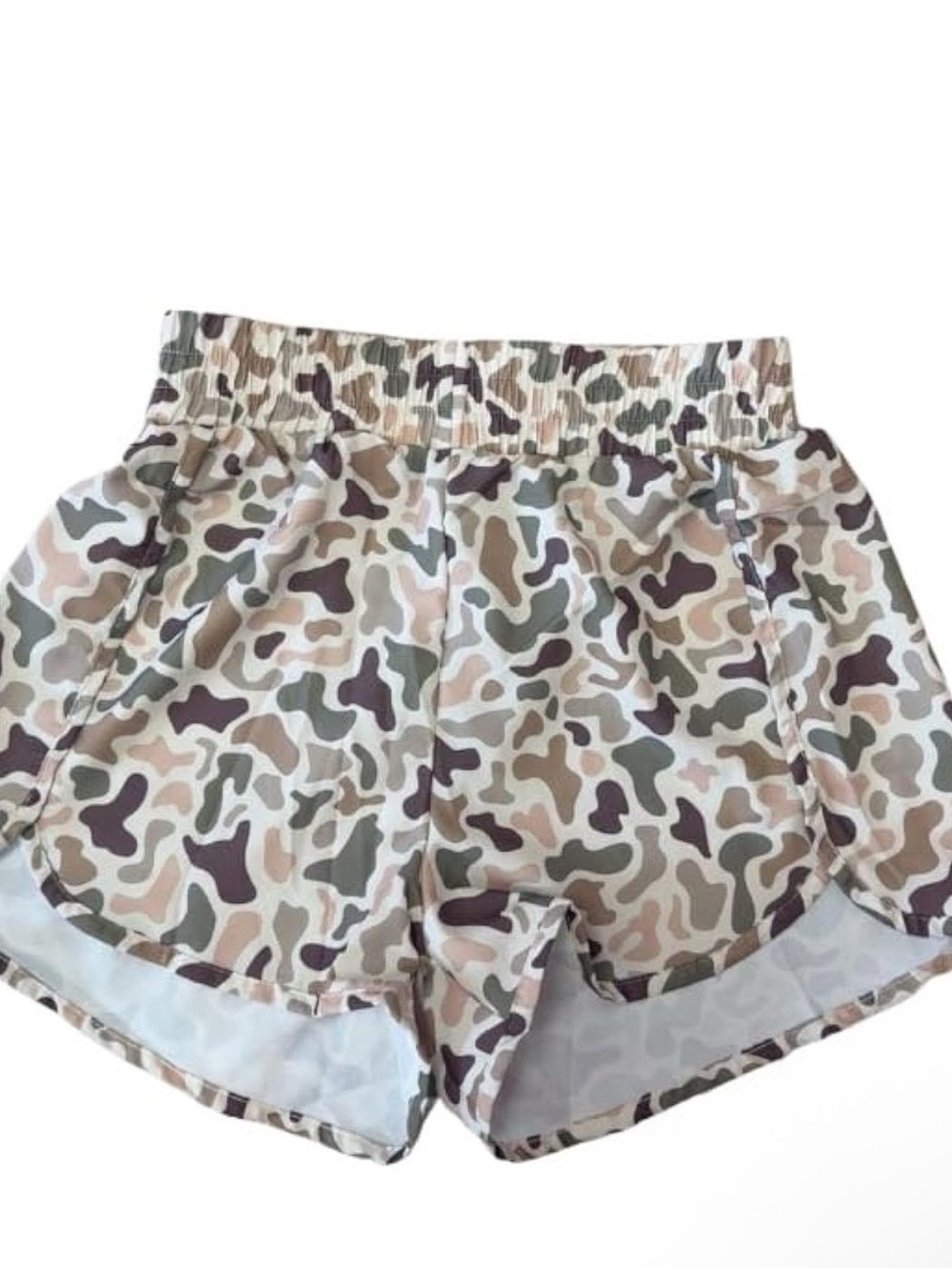 Oversize Y2K Streetwear Camo Shorts Women Vintage Duck High Waist SweatShorts, M